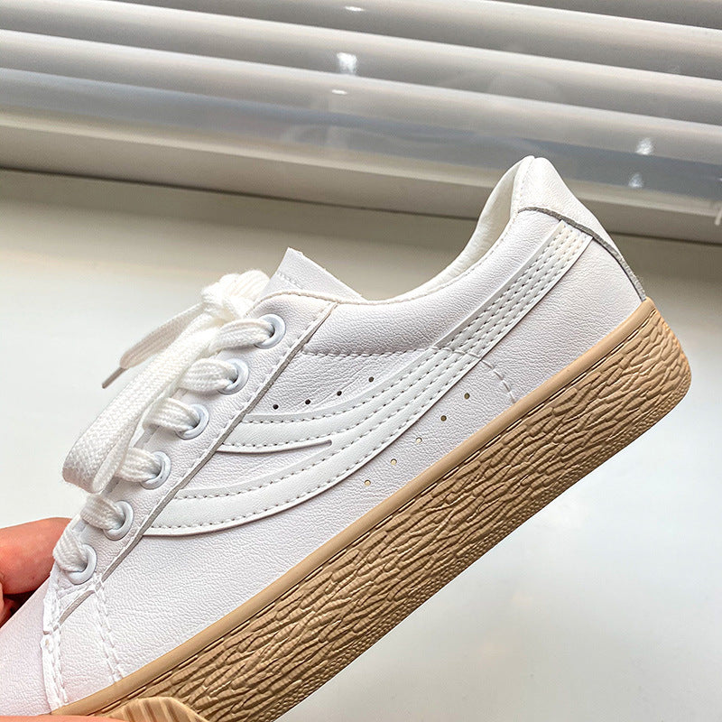 Womens Korean Style White Student Casual Shoes